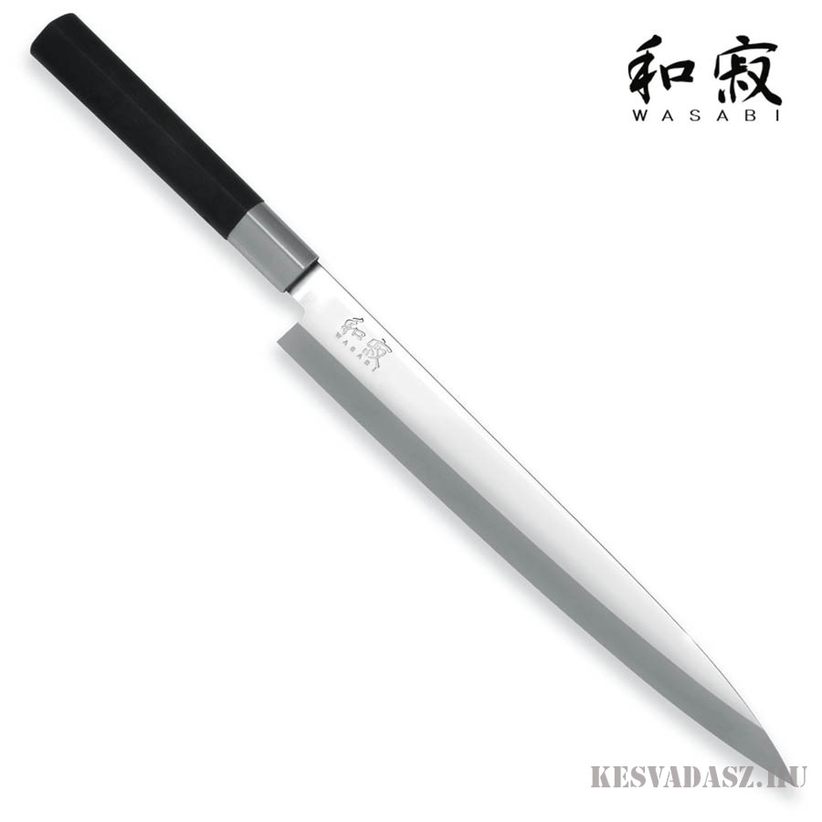 KAI Wasabi Black Yanagiba halszeletelő kés - 24 cm KAI Wasabi Black Yanagiba halszeletelő kés - 24 cm