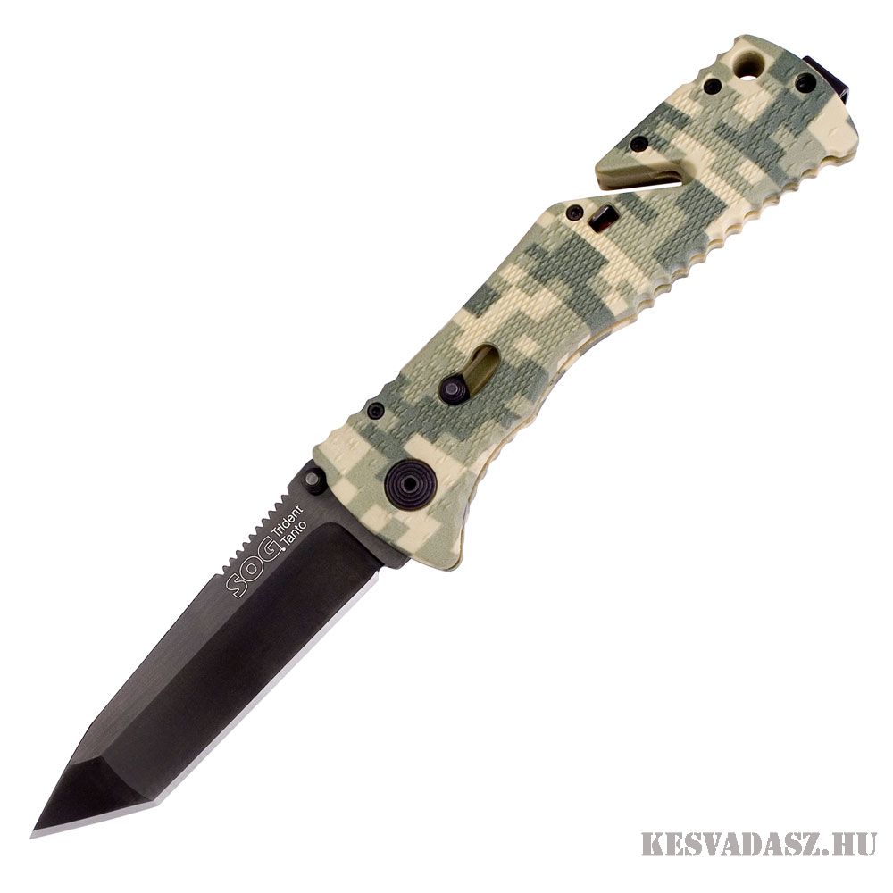 SOG Trident Tanto Black Digi Camo kés SOG Trident Tanto Black Digi Camo kés