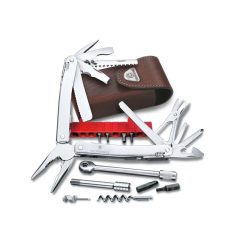   VICTORINOX SwissTool  Spirit X Plus Ratchet multiszerszám, bőrtokkal