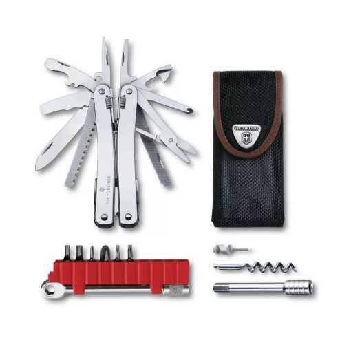 VICTORINOX SwissTool  Spirit X Plus Ratchet multiszerszám, gyöngyvászon tokkal