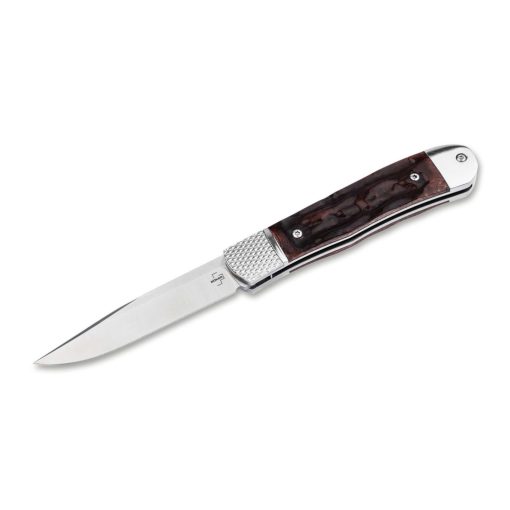 Böker Plus Hidden Release Trapper Appaloosa Bone zsebkés