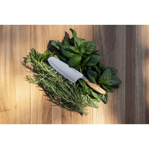 Wüsthof Amici Santoku 17 cm bordázott kés