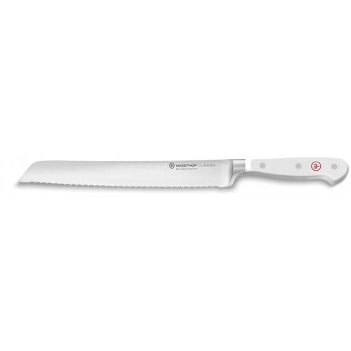 Wüsthof Classic White kenyérvágó kés 23 cm – duplafogazott (4152/0-23)