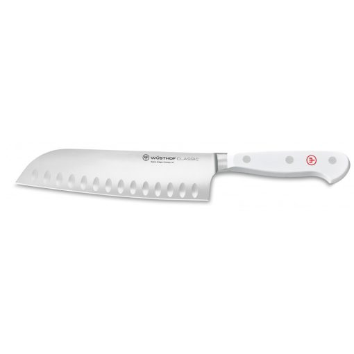 Wüsthof Classic White Santoku 17 cm bordázott kés (4183/0D, díszdobozos)