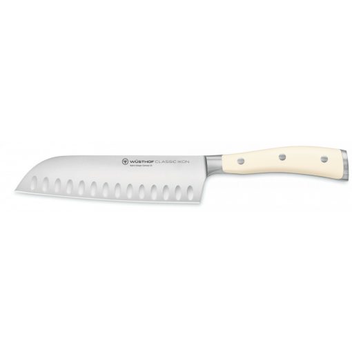 Wüsthof Classic Ikon Crème Santoku 17 cm bordázott kés (4176/0D, díszdobozos)