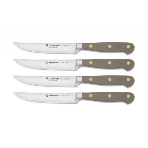 Wüsthof Classic Colour steak késkészlet 4 részes – Velvet Oyster