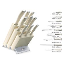 Wüsthof Classic Ikon Crème 9 részes lépcsős késkészlet