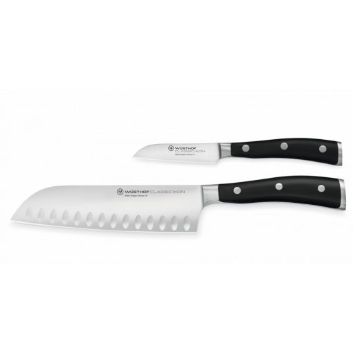 Wüsthof Classic Ikon 2 részes késkészlet – Santoku és zöldségeskés (9276)