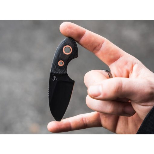Böker Plus Gnome all Black Copper fixpengés kés