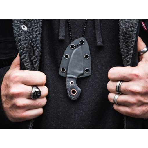 Böker Plus Gnome all Black Copper fixpengés kés