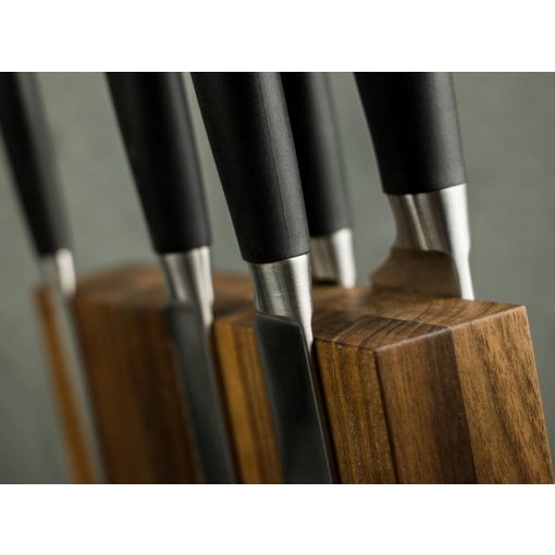 BÖKER Square mágneses késtartó blokk - sötét tölgy