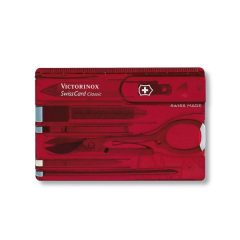 VICTORINOX Swiss Card Classic manikűr készlet, piros