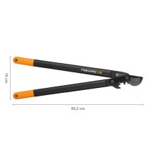 FISKARS PowerGear műanyag fogaskerekes ágvágó, horgos pengével (L) L78