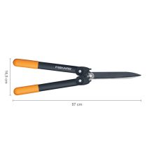 FISKARS PowerGear műanyag fogaskerekes sövénynyíró HS72