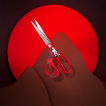 FISKARS Moomin általános olló (21 cm) Moominmamma