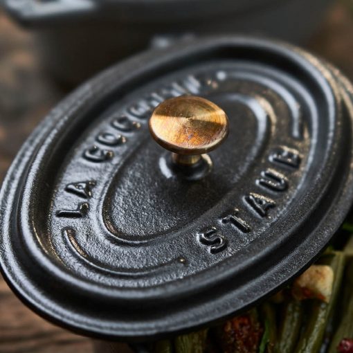 STAUB La Cocotte Mini ovális lábas (11 cm) fekete
