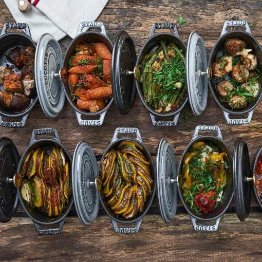 STAUB La Cocotte Mini ovális lábas (11 cm) fekete