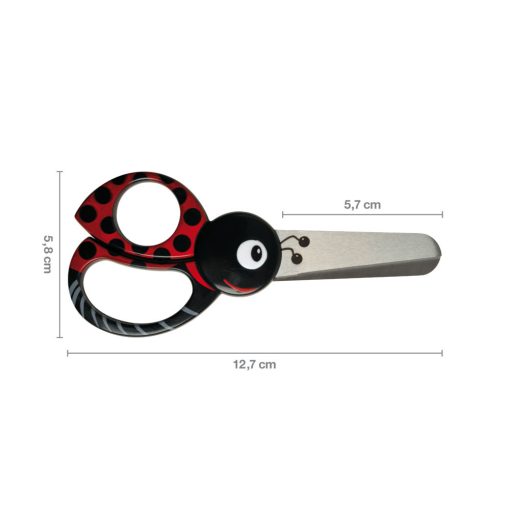 FISKARS Gyermekolló (13 cm) katica