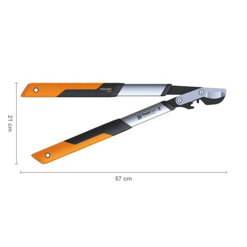 FISKARS PowerGearX fém fogaskerekes ágvágó, horgos pengével (S) LX92