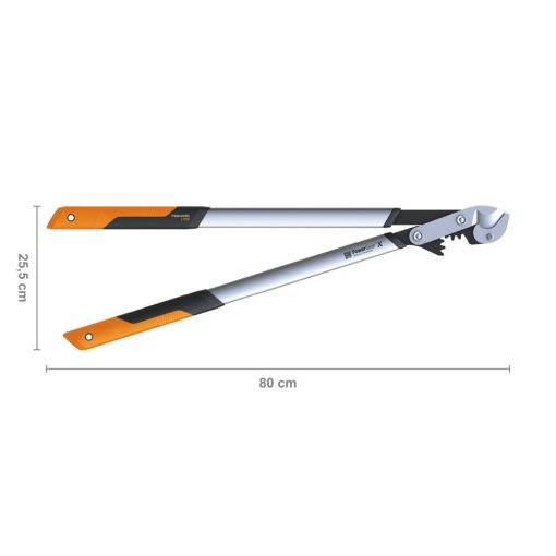 FISKARS PowerGearX fém fogaskerekes ágvágó, rávágó pengével (L) LX99
