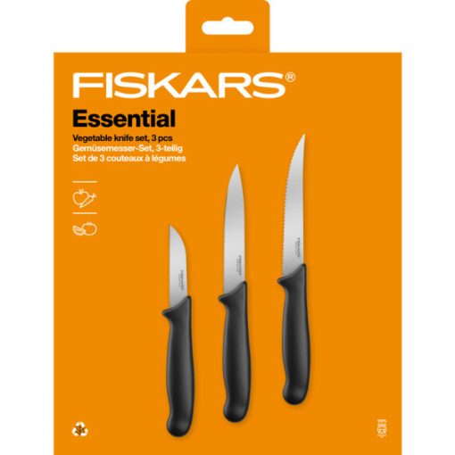 FISKARS Essential zöldségtisztító készlet (3 részes)