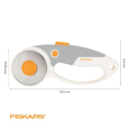 FISKARS görgős vágó, titánium pengével (60 mm)