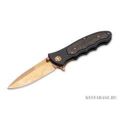 Böker Solingen Leopard-Damascus III Gold zsebkés