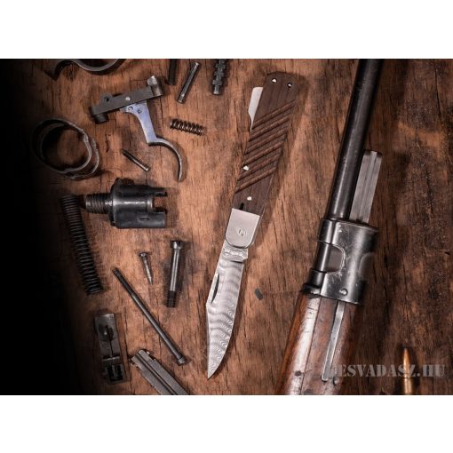 Böker Solingen 98k-Damascus zsebkés