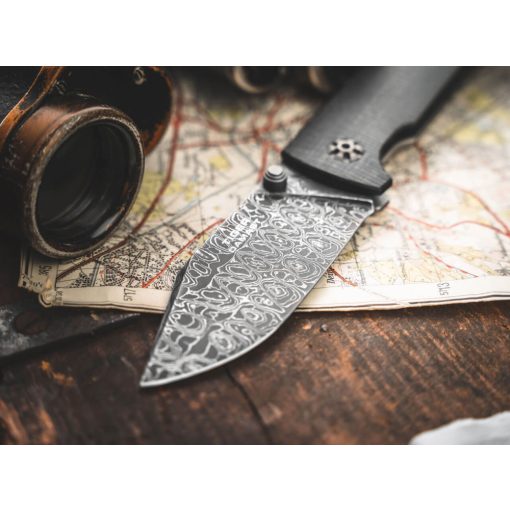 Böker Solingen Tiger-Damascus zsebkés