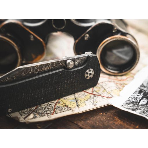 Böker Solingen Tiger-Damascus zsebkés