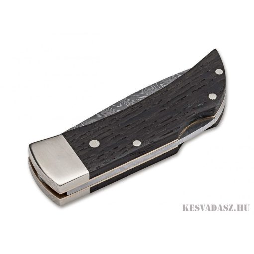 Böker Solingen Pocket Bog Oak Damascus zsebkés