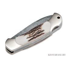 Böker Solingen Junior Scout Spearpoint Stag Damascus zsebkés