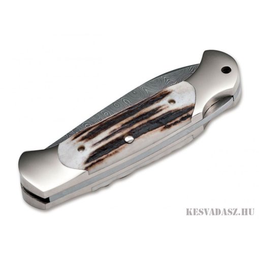 Böker Solingen Scout Spearpoint Stag Damascus zsebkés