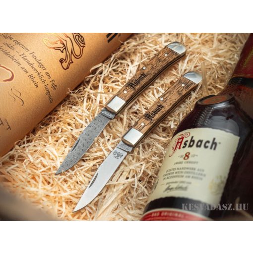 Böker Solingen Trapper Asbach Uralt Damascus Zsebkés