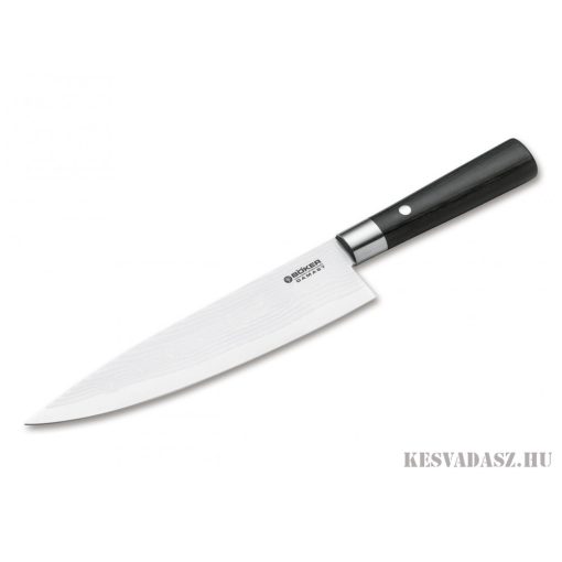 BÖKER Damaszk pengés santoku konyhakés - 17,2 cm-es pengével