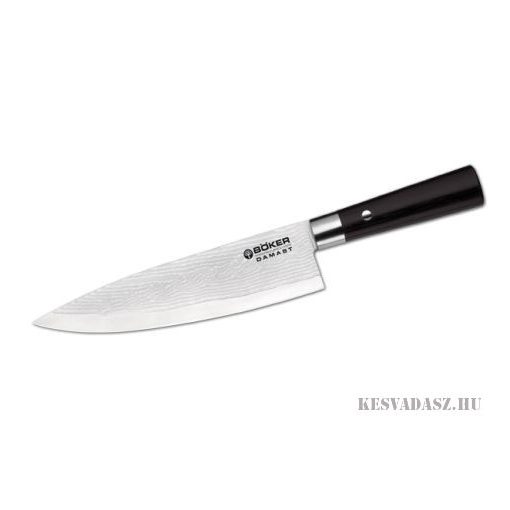 BÖKER Damaszk pengés kenyérvágókés - 23,5 cm-es pengével