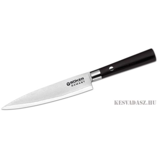 BÖKER Damaszk pengés kenyérvágókés - 23,5 cm-es pengével