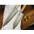 BÖKER Damaszk pengés santoku konyhakés olív - 17,2 cm-es pengével