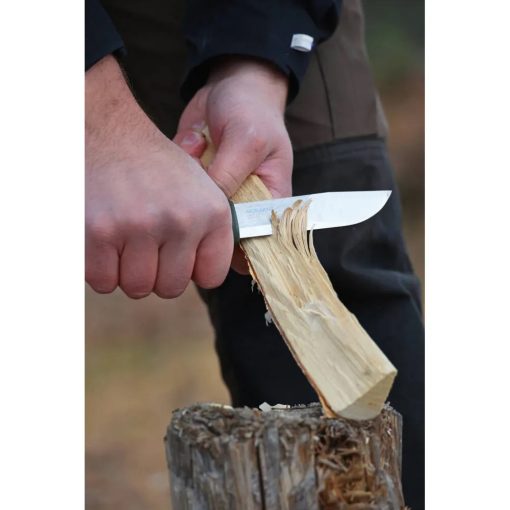 MORAKNIV Kansbol (S) kés, tokkal + Survival Kit tűzgyújtó készlet, zöld