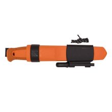 MORAKNIV Kansbol (S) kés, tokkal + Survival Kit tűzgyújtó készlet, narancssárga