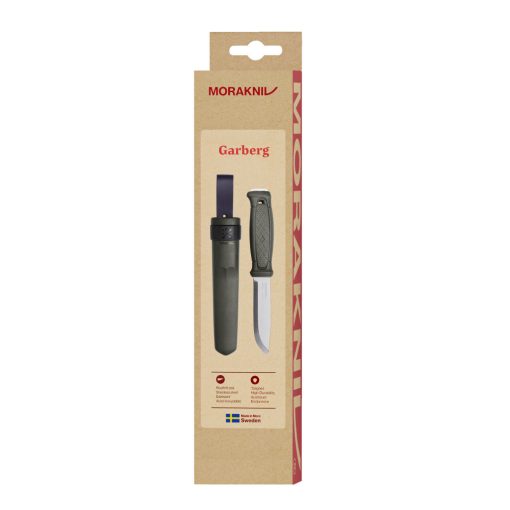 MORAKNIV Garberg (S) kés, tokkal, zöld