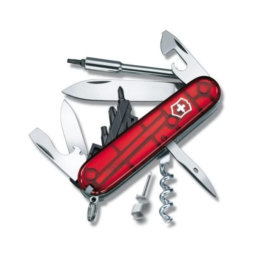 VICTORINOX Swiss Army CyberTool zsebkés, áttetsző piros