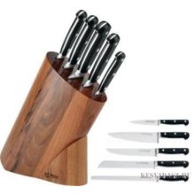 DUE CIGNI Florence 5 részes konyhakés szett fa blokkal