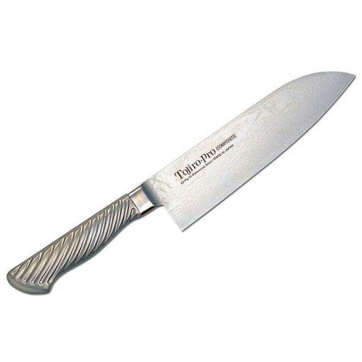 Tojiro Pro Nickel Damascus Santoku kés – 17 cm