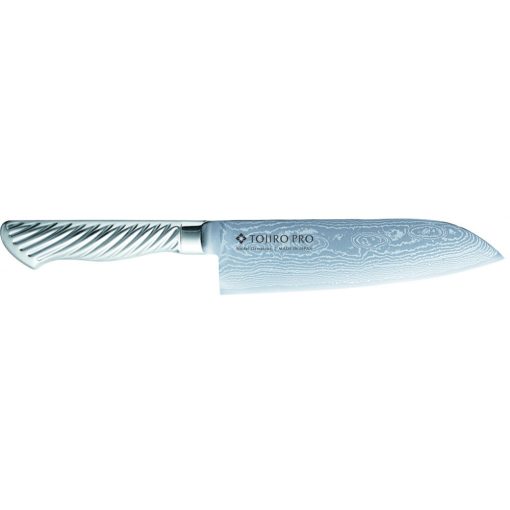 Tojiro Pro Nickel Damascus Santoku kés – 17 cm