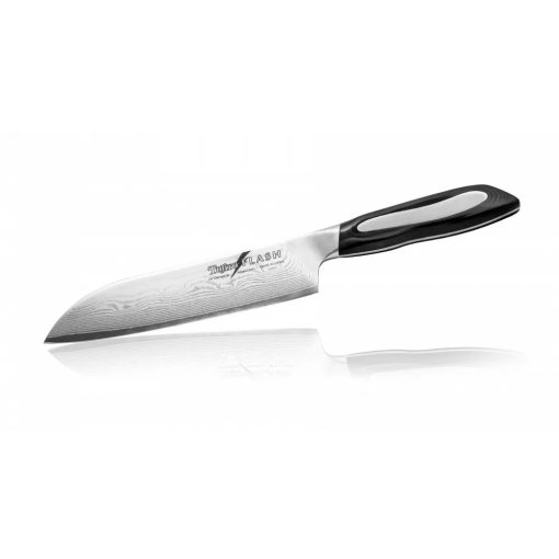 TOJIRO Japan Flash DP Damascus Santoku  Szakácskés 18 cm