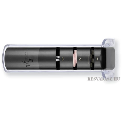 KAI Wasabi Black szakácskés - 3 fokozatú élezővel