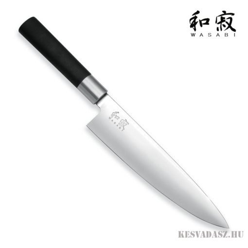 KAI Wasabi Black szakácskés - 3000/6000 fenőkővel