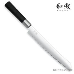 KAI Wasabi Black kenyérvágó kés - 23 cm