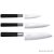KAI Wasabi Black 3 részes szakácskés szett santoku késsel